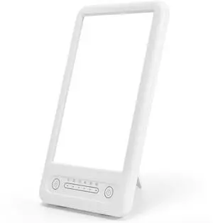Fresh Fab Finds UV-Free LED Light Therapy Lamp 10000 Lux with Timer - White - One Size