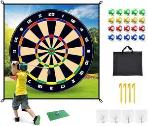 Fresh Fab Finds Golf Chipping Dart Game Mat Set with Balls and Carry Bag - Multi - One Size