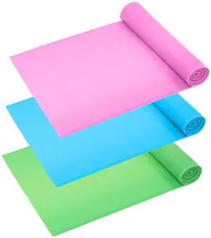 Fresh Fab Finds 3-Pack Yoga Resistance Bands Non-Toxic Skin-Friendly 3 Tension Levels for Training Therapy Rehab - Multi - One size Fresh Fab Finds 3-Pack Yoga Resistance Bands Non-Toxic Skin-Friendly 3 Tension Levels for Training Therapy Rehab - Multi - One size