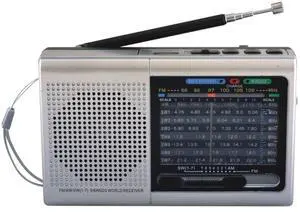 Supersonic 9 Band Radio With Bluetooth - Silver Supersonic 9 Band Radio With Bluetooth - Silver