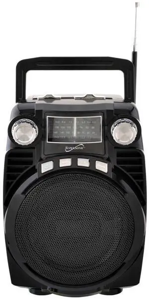 Supersonic Bluetooth 4 Band Radio - Black Supersonic Bluetooth 4 Band Radio - Black