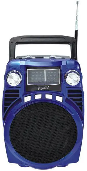 Supersonic Bluetooth 4 Band Radio - Blue Supersonic Bluetooth 4 Band Radio - Blue