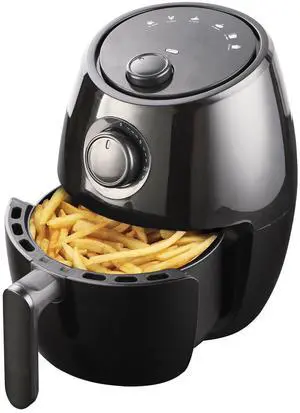 Supersonic National 2.1 Qt Mechanical Air Fryer with 6 Preset Cooking Functions - Black Supersonic National 2.1 Qt Mechanical Air Fryer with 6 Preset Cooking Functions - Black