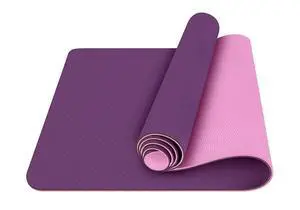 JupiterGear Eco Friendly Reversible Color Yoga Mat with Carrying Strap - TPE Non-Slip 72'' x 24'' x 1/4" - Purple JupiterGear Eco Friendly Reversible Color Yoga Mat with Carrying Strap - TPE Non-Slip 72'' x 24'' x 1/4" - Purple