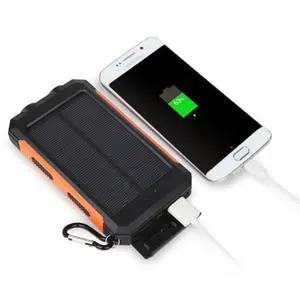 Vista Jumbo Capacity 20,000 mAh Waterproof Solar Power Bank - ORANGE Vista Jumbo Capacity 20,000 mAh Waterproof Solar Power Bank - ORANGE