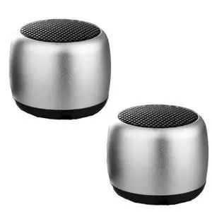 Vista Little Wonder Solo Stereo Multi Connect Bluetooth Speaker 2/Pak - SILVER Vista Little Wonder Solo Stereo Multi Connect Bluetooth Speaker 2/Pak - SILVER