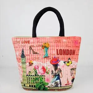Vista Souvenirs Hand Bags In Canvas From Journey Collection - Multicolor Vista Souvenirs Hand Bags In Canvas From Journey Collection - Multicolor