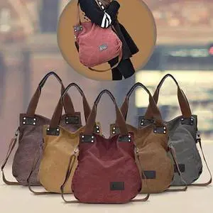 Vista Gypsy Soul Canvas Hand Bag - Tan Vista Gypsy Soul Canvas Hand Bag - Tan