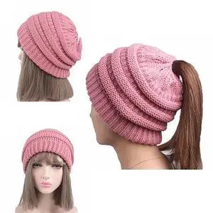 Vista Pony Beanie Super Cute Cable Knit Hat - F-WHITE Vista Pony Beanie Super Cute Cable Knit Hat - F-WHITE