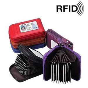 Vista Zip Vault RFID Blocker Card Holder And Wallet HSM - Red Vista Zip Vault RFID Blocker Card Holder And Wallet HSM - Red