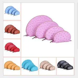 Vista COSMO Cosmetic Faux Ostrich Cases In Set of 4 - Mint Vista COSMO Cosmetic Faux Ostrich Cases In Set of 4 - Mint