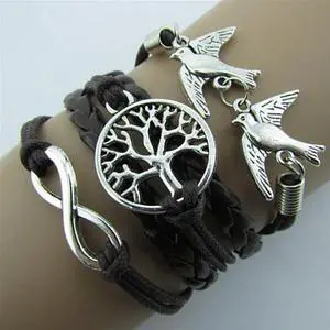 Vista LOVEY DOVEY Doves Of Infinite Love And Peace Bracelet - Black Forest Vista LOVEY DOVEY Doves Of Infinite Love And Peace Bracelet - Black Forest
