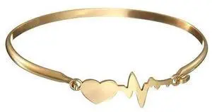 Vista Love Your Heartbeat Bracelet - Gold Vista Love Your Heartbeat Bracelet - Gold