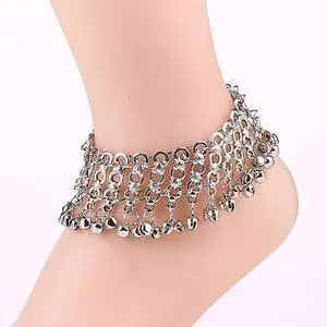 Vista Bella Anklets With Bell Charms - Silver Vista Bella Anklets With Bell Charms - Silver