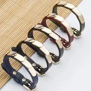 Vista LinkBling Genuine Leather Bracelet - Nice Navy Vista LinkBling Genuine Leather Bracelet - Nice Navy