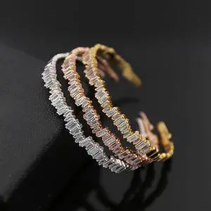 Vista Bonjour Bracelet La French Natural Baguette Setting - Rose Vista Bonjour Bracelet La French Natural Baguette Setting - Rose