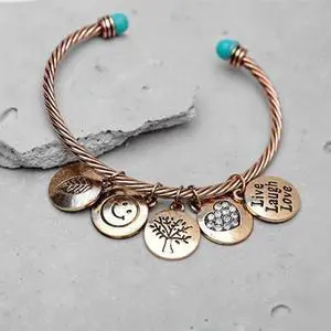 Vista Love Much Bracelet Makes You Live Laugh Love - Silver Vista Love Much Bracelet Makes You Live Laugh Love - Silver