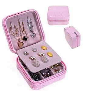 Vista Cool Jewels A Palm Sized Compact Jewelry Box - PINK Vista Cool Jewels A Palm Sized Compact Jewelry Box - PINK