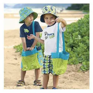 Vista Kids Beach Bag In 2/Pak - Blue Green Vista Kids Beach Bag In 2/Pak - Blue Green