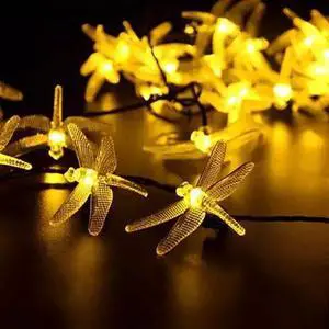 Vista Solar Powered DragonFly LED Light String - Multi Colors Vista Solar Powered DragonFly LED Light String - Multi Colors