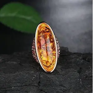 Vista Lava Ring In Fiery Oval Opal - Fiery red Vista Lava Ring In Fiery Oval Opal - Fiery red