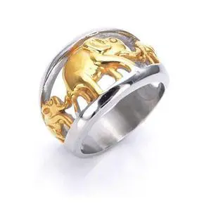 Vista Golden Elephants Ring From TRUNK SHOW Collection - Gold Vista Golden Elephants Ring From TRUNK SHOW Collection - Gold