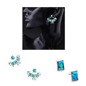 Vista Something New Something Blue Earrings In Semi Precious Sapphire - Blue Vista Something New Something Blue Earrings In Semi Precious Sapphire - Blue