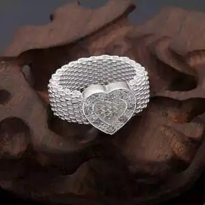 Vista Love Big Heart Ring - Silver Vista Love Big Heart Ring - Silver
