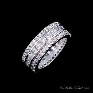 Vista LUMINA Pure & Pink Banquet Rings - Crystal Clear Stones Vista LUMINA Pure & Pink Banquet Rings - Crystal Clear Stones