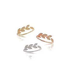 Vista Vine and Dine Delicate Leaf Ring - White Gold Vista Vine and Dine Delicate Leaf Ring - White Gold