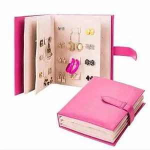 Vista Jewelry Book For Your Favorite Earrings Sort; Store; Enjoy - Hot Pink Vista Jewelry Book For Your Favorite Earrings Sort; Store; Enjoy - Hot Pink