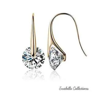 Vista BOUTIQUE DIAMONDS - Charming Swarovski Drop Earrings - Silver Vista BOUTIQUE DIAMONDS - Charming Swarovski Drop Earrings - Silver