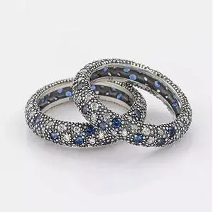 Vista Starry Night Ring With Sapphire Crystals - Sapphire Vista Starry Night Ring With Sapphire Crystals - Sapphire