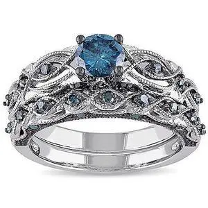Vista Oceanika Sapphire Crystal Filigree Ring With Band - Sapphire Vista Oceanika Sapphire Crystal Filigree Ring With Band - Sapphire