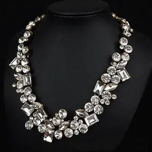 Vista Hello Gorgeous! Diamond Crystal Statement Necklace - Silver Vista Hello Gorgeous! Diamond Crystal Statement Necklace - Silver