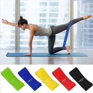 Vista Flex And Stretch Set Of 5 Exercise Latex Bands - Multi Colors Vista Flex And Stretch Set Of 5 Exercise Latex Bands - Multi Colors