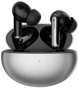 Vista ClarityPLUS Earbuds With Super Clear Sound And Wireless Charging - SILVER-BLACK Vista ClarityPLUS Earbuds With Super Clear Sound And Wireless Charging - SILVER-BLACK
