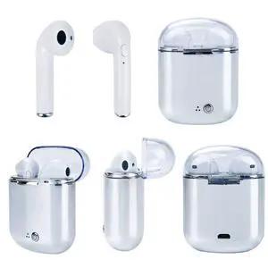 Vista Clear Top Dual Chamber Wireless Bluetooth Earphones With Charging Box - METALLIC SILVER Vista Clear Top Dual Chamber Wireless Bluetooth Earphones With Charging Box - METALLIC SILVER