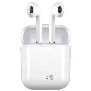 Vista Clear Top Dual Chamber Wireless Bluetooth Earphones With Charging Box - White Vista Clear Top Dual Chamber Wireless Bluetooth Earphones With Charging Box - White