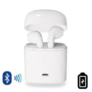 Vista Dual Chamber Wireless Bluetooth Earphones With Charging Box - Gold Vista Dual Chamber Wireless Bluetooth Earphones With Charging Box - Gold
