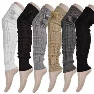 Vista POMPOM LOVE Adorable Knee High Socks - Charcoal Vista POMPOM LOVE Adorable Knee High Socks - Charcoal