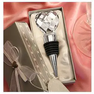 Vista I Heart Wine Crystal Heart Wine Stopper - Silver Vista I Heart Wine Crystal Heart Wine Stopper - Silver