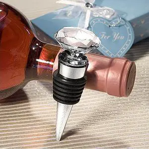 Vista Wine And Shine Diamond Wine Stopper - Clear / No Color Vista Wine And Shine Diamond Wine Stopper - Clear / No Color