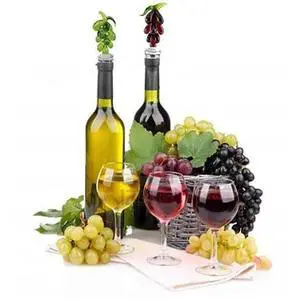 Vista Hearty Wines Pair Of Wine Stoppers For Wine Lovers - Clear / No Color Vista Hearty Wines Pair Of Wine Stoppers For Wine Lovers - Clear / No Color
