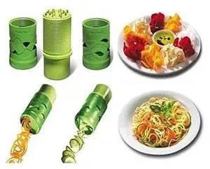 Vista VEGGIE MAGICAL SLICER and Salad Decorator - Green Vista VEGGIE MAGICAL SLICER and Salad Decorator - Green
