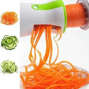 Vista Salad Lover's Spiral Slicer 2 Blades Handheld And Compact - White Vista Salad Lover's Spiral Slicer 2 Blades Handheld And Compact - White