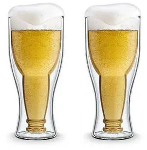 Vista Bottoms Up Cheers N Beers Bottle In Cup - Clear/No Color Vista Bottoms Up Cheers N Beers Bottle In Cup - Clear/No Color