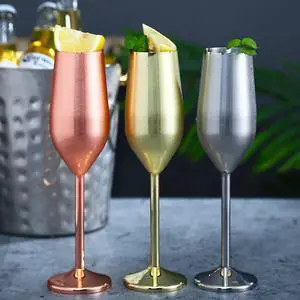 Vista Happiest Hours Cocktail Glasses Let The Party Begin - Golden Wine Goblet Pair Vista Happiest Hours Cocktail Glasses Let The Party Begin - Golden Wine Goblet Pair