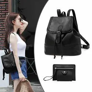 Vista Raven Mini 3 In 1 Backpack Bag By Journey Collection - Black Vista Raven Mini 3 In 1 Backpack Bag By Journey Collection - Black