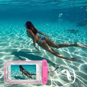 Vista EverGlow WaterProof Pouch For Your Smartphone And Essentials - Blue Vista EverGlow WaterProof Pouch For Your Smartphone And Essentials - Blue